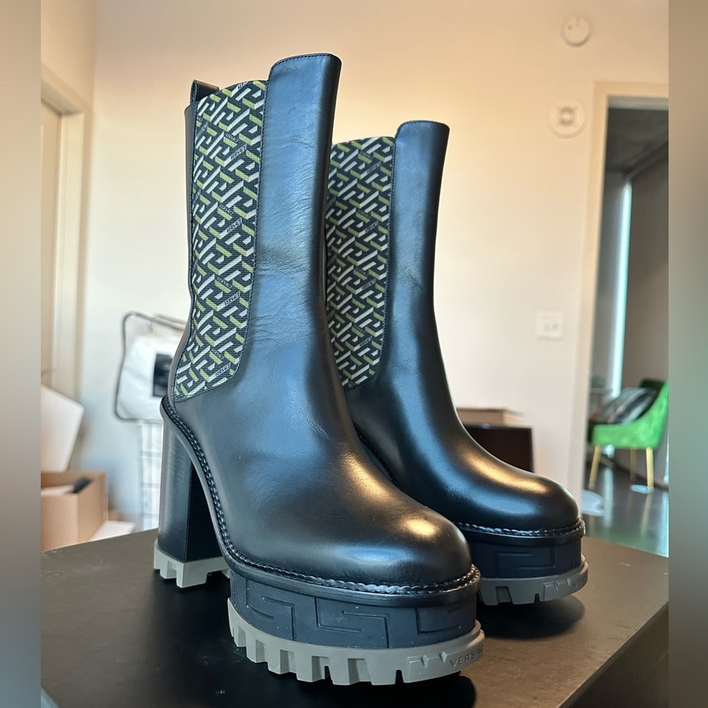 Versace Greca Boots